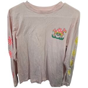 Pastel Pink Mushroom Sweatshirt - Eighty Eight - S